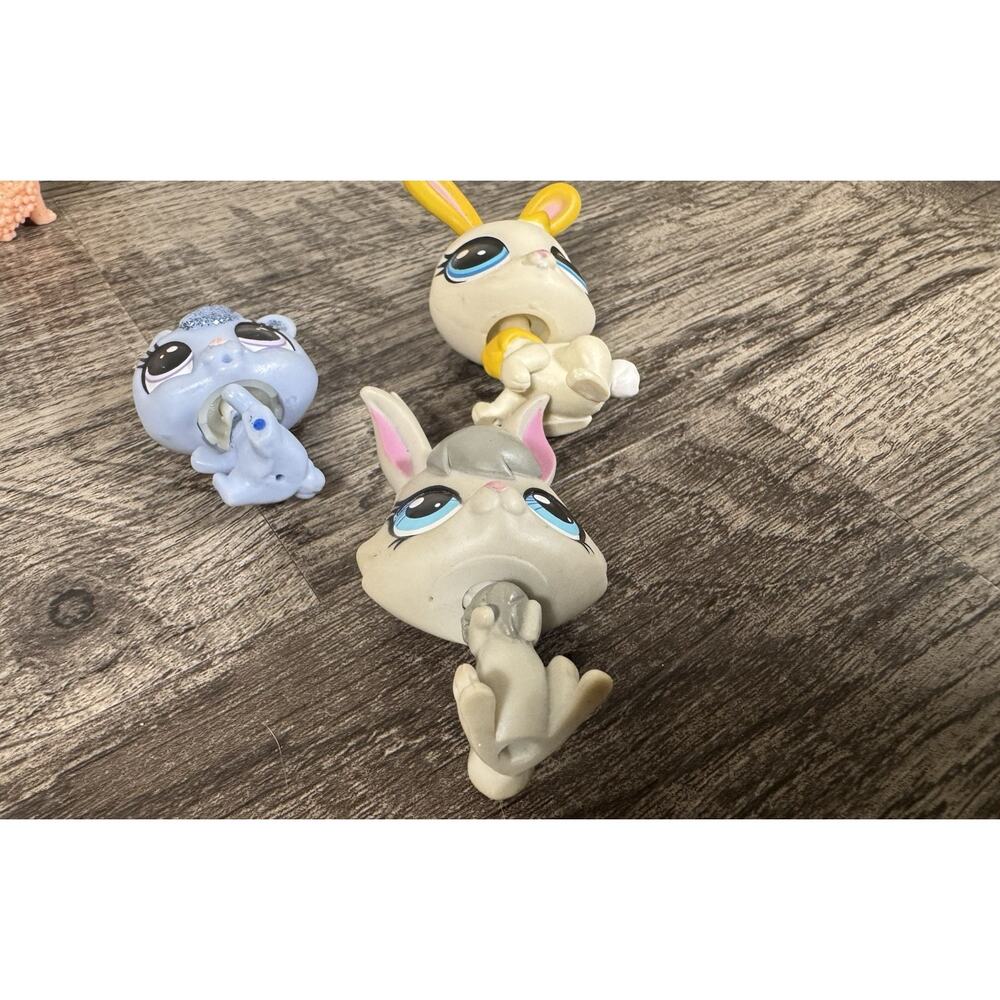 Lot Of Littlest Pet Shop (11) Bunnies Rabbits Glitter Hedgehog Sparkle Baby - Picture 5 of 16